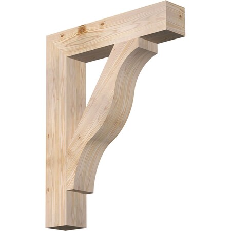 Ekena Millwork Funston Block Smooth Bracket, Douglas Fir, 5 1/2"W x 30"D x 38"H BKT06X30X38FST05SDF